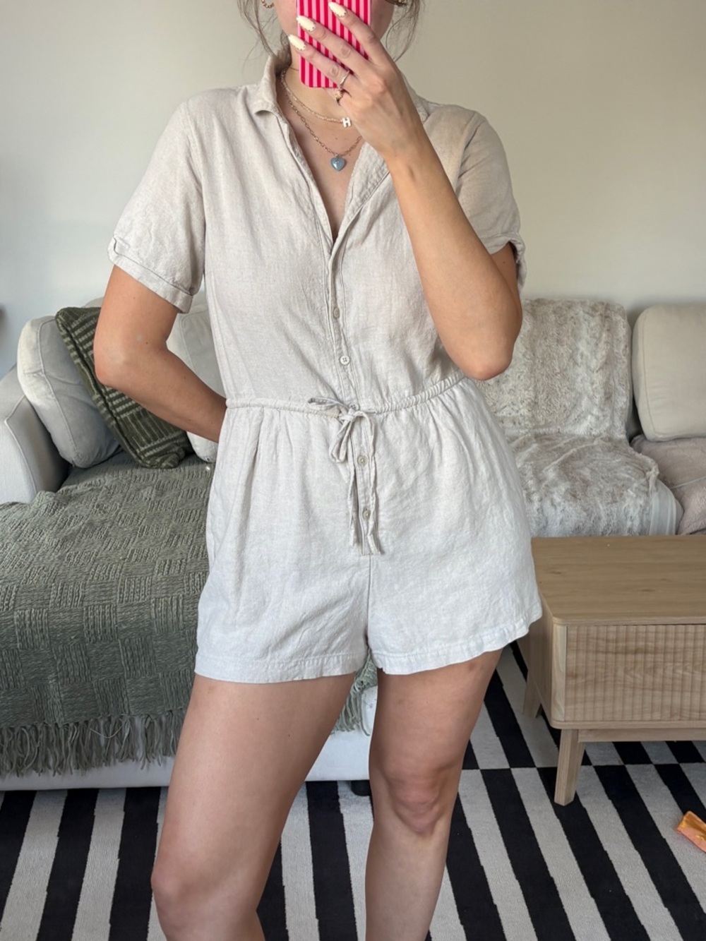 Abercrombie & Fitch Button Down Romper